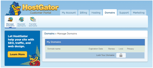 HostGator to BlueHost transfer