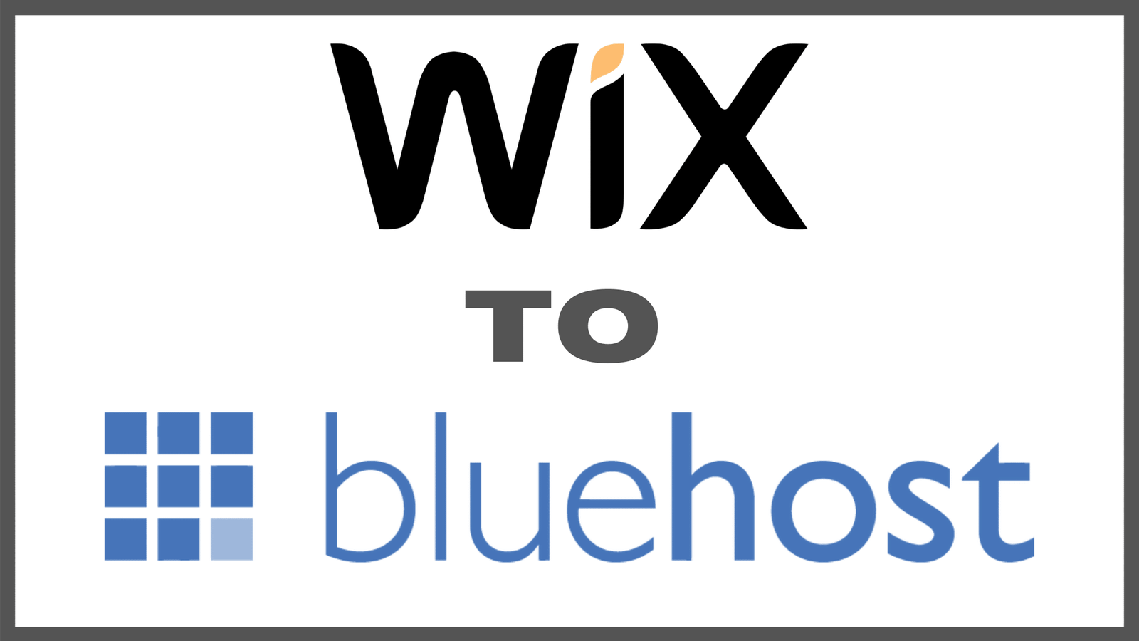 Transfer from Wix to Bluehost